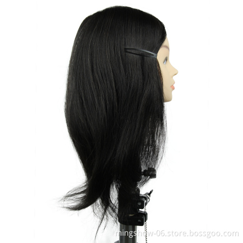 Top Quality Hairdressing Use Salon School Practice Mannequin Human Hair Doll Training Head